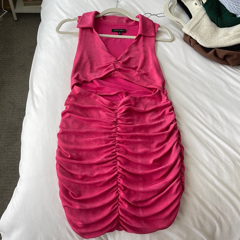 Brand new never worn cotton candy, LA hot pink mini dress